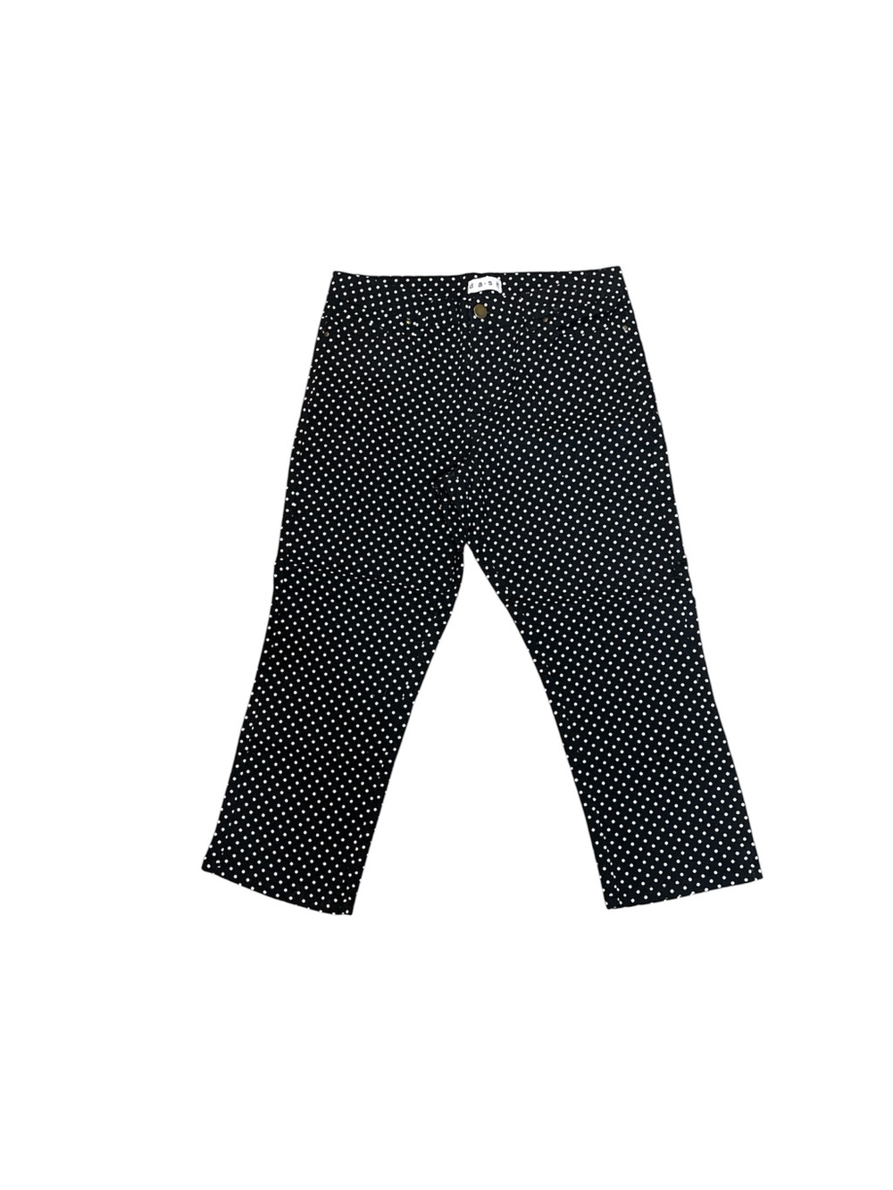 DASH Black Polka Dot Cropped Pants